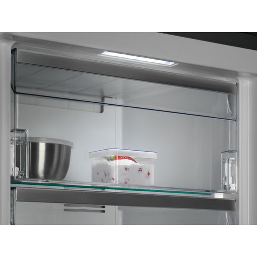 AEG Frost Free Upright Freezer - Black - Close up drawer shot