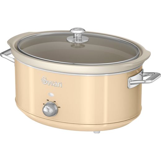 Swan Retro SF17031CN 6.5 Litre Slow Cooker - Cream