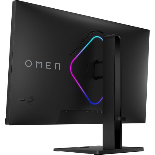 HP OMEN 27" Quad HD 280Hz Gaming Monitor with FreeSync™ Premium with NVidia G-Sync - Black - back right perpsective shot