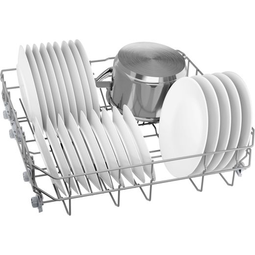 Bosch Series 2 Standard Dishwasher - Silver - Right basket perpsective shot