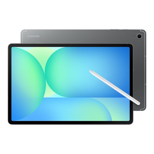 Samsung SM-X620NZAPEUB Tablet Grey - Front and back combination shot with pen
