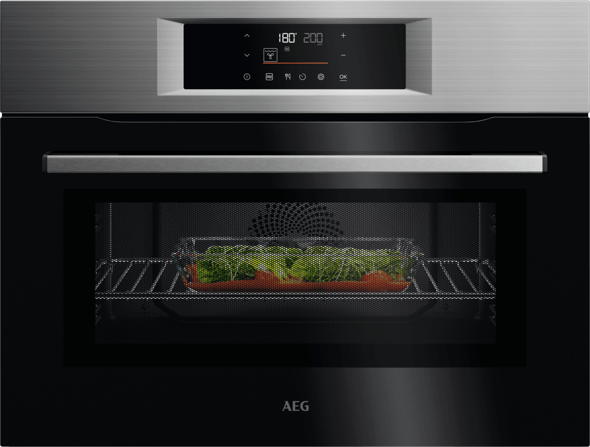 AEG - OK6NK40PM - Built-in Compact Electric Single Oven - Stainless Steel