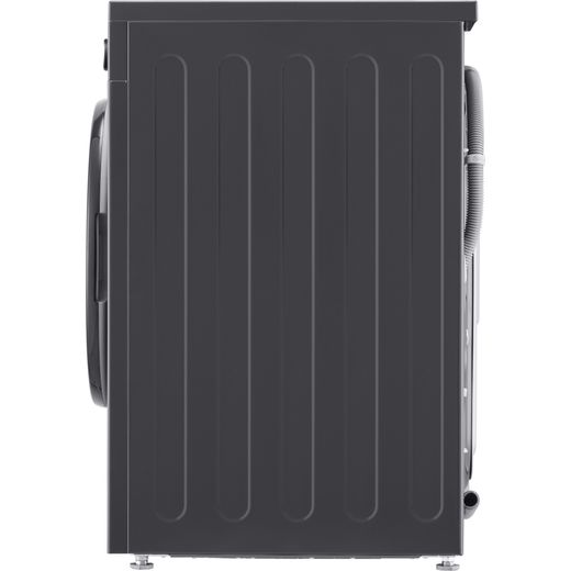 LG F4X1009NMK 9kg Washing Machine with 1400 rpm - Grey - Side shot