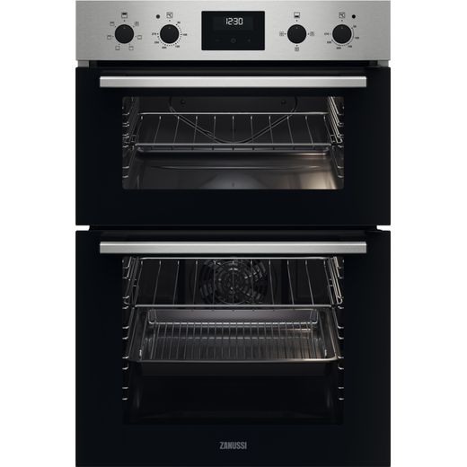 Zanussi ZKHNL3X1 Built In Electric Double Oven - Black