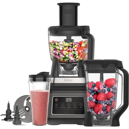 Ninja BN800UK Food Processor With 4 Accessories - Black / Silver