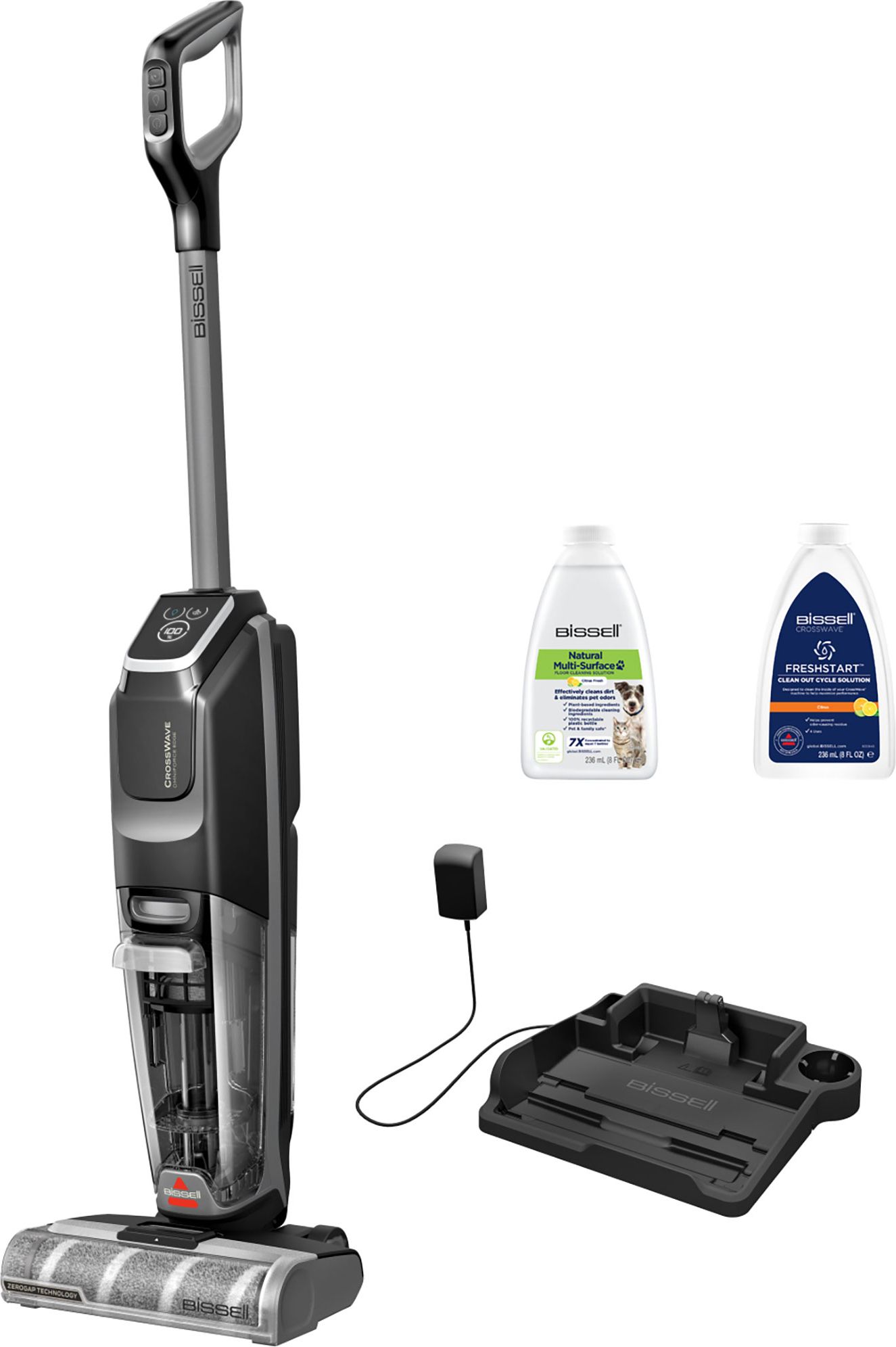 Bissell CrossWave OmniForce Edge 4017E Wet Dry Cleaner - Silver - 0.63L Capacity