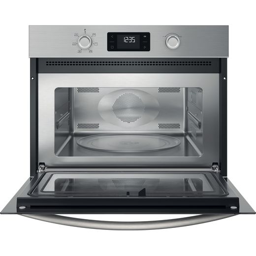 Indesit IP 252R XUK Microwave Stainless Steel - Door open