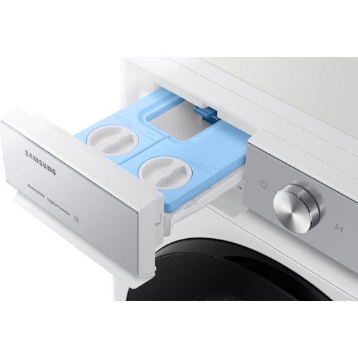 Samsung Series 8 WW90DB8U95GHU1 9kg Washing Machine with 1400 rpm - White - Detergent drawer open