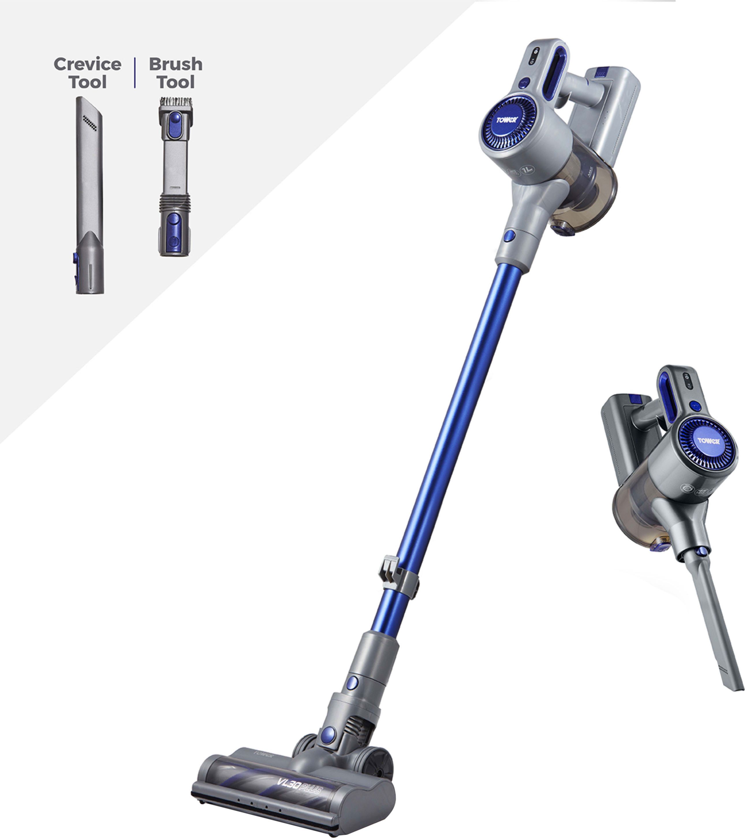Tower 2-in-1 Stick Vacuum Cleaner - Blue - HEPA Filter - 35 Min Runtime