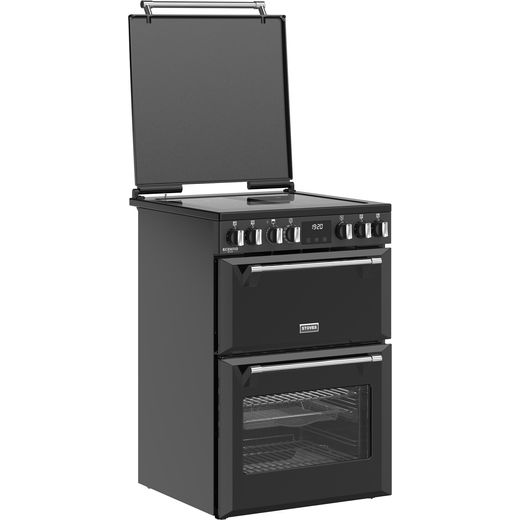 Stoves Richmond Deluxe 60Ei RTY 60cm Electric Cooker with Induction Hob - Black - Right perspective shot