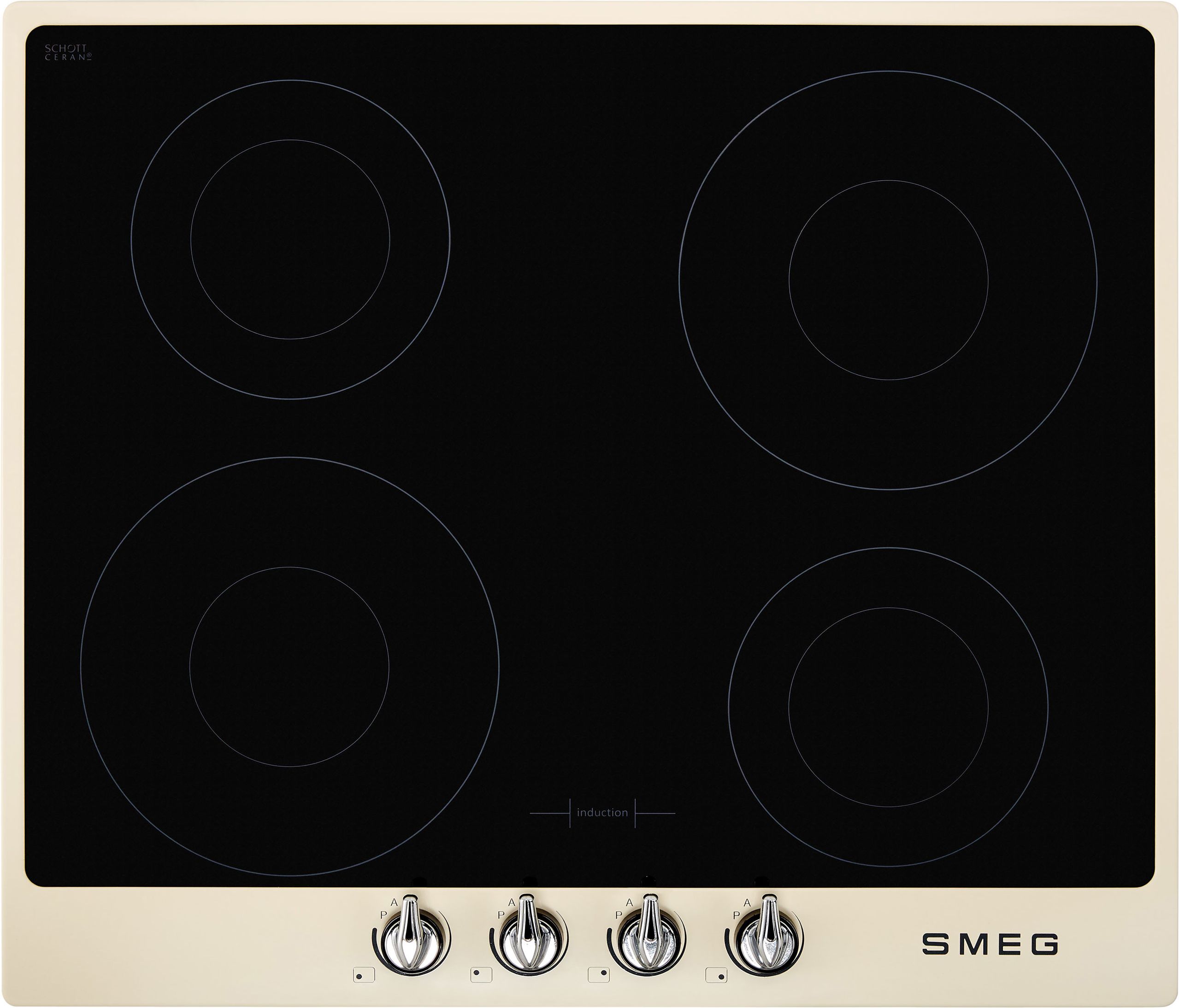 Smeg Victoria SI964PM 60cm Induction Hob - Cream