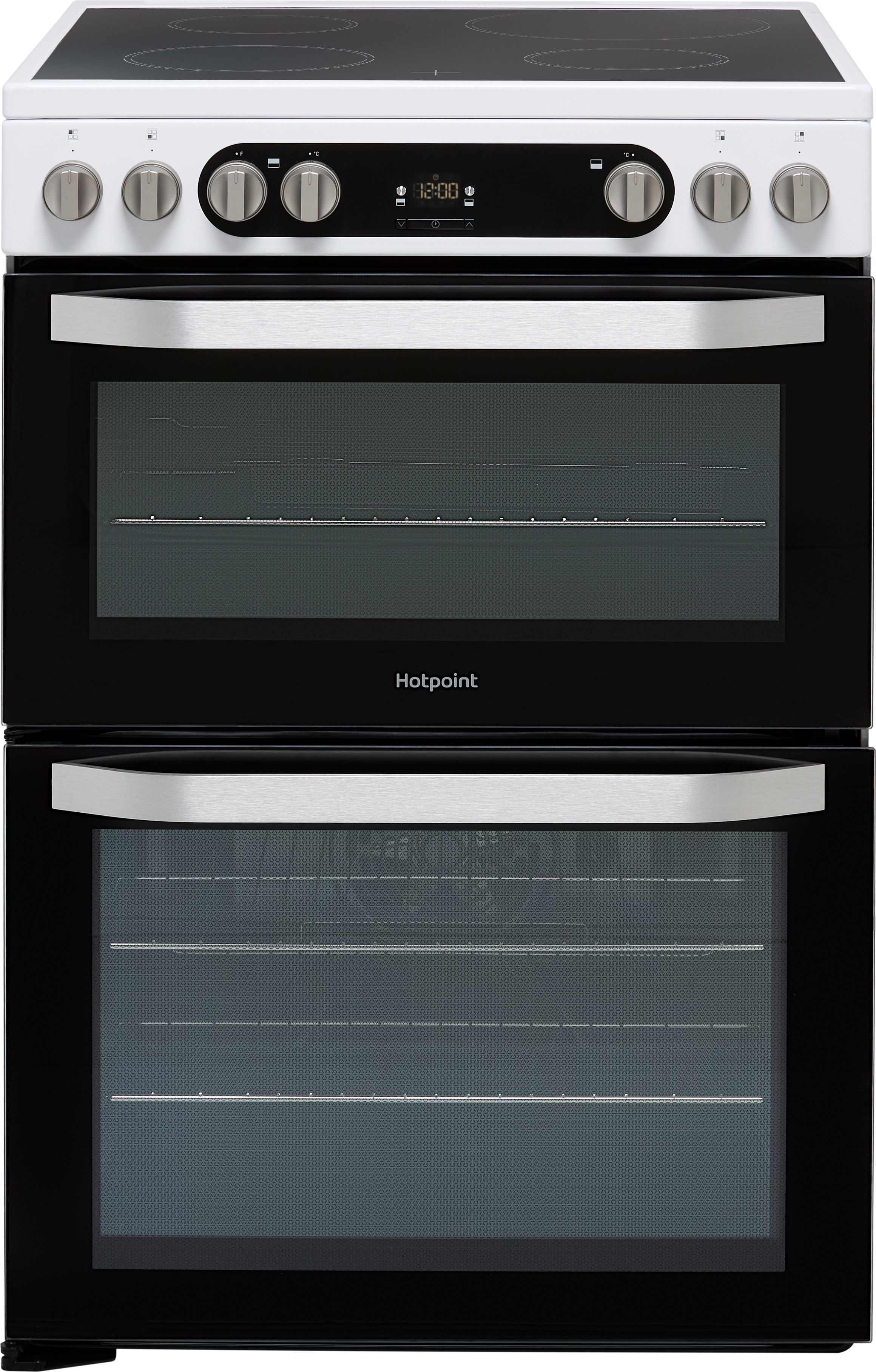 Hotpoint HDM67V9HCW/UK/1 60cm Electric Cooker with Ceramic Hob - White - A/A Rated, White