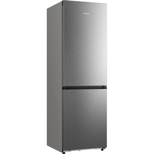 Hisense KitchenFit Eclipse Total No Frost Fridge Freezer - Stainless Steel - Right perspective