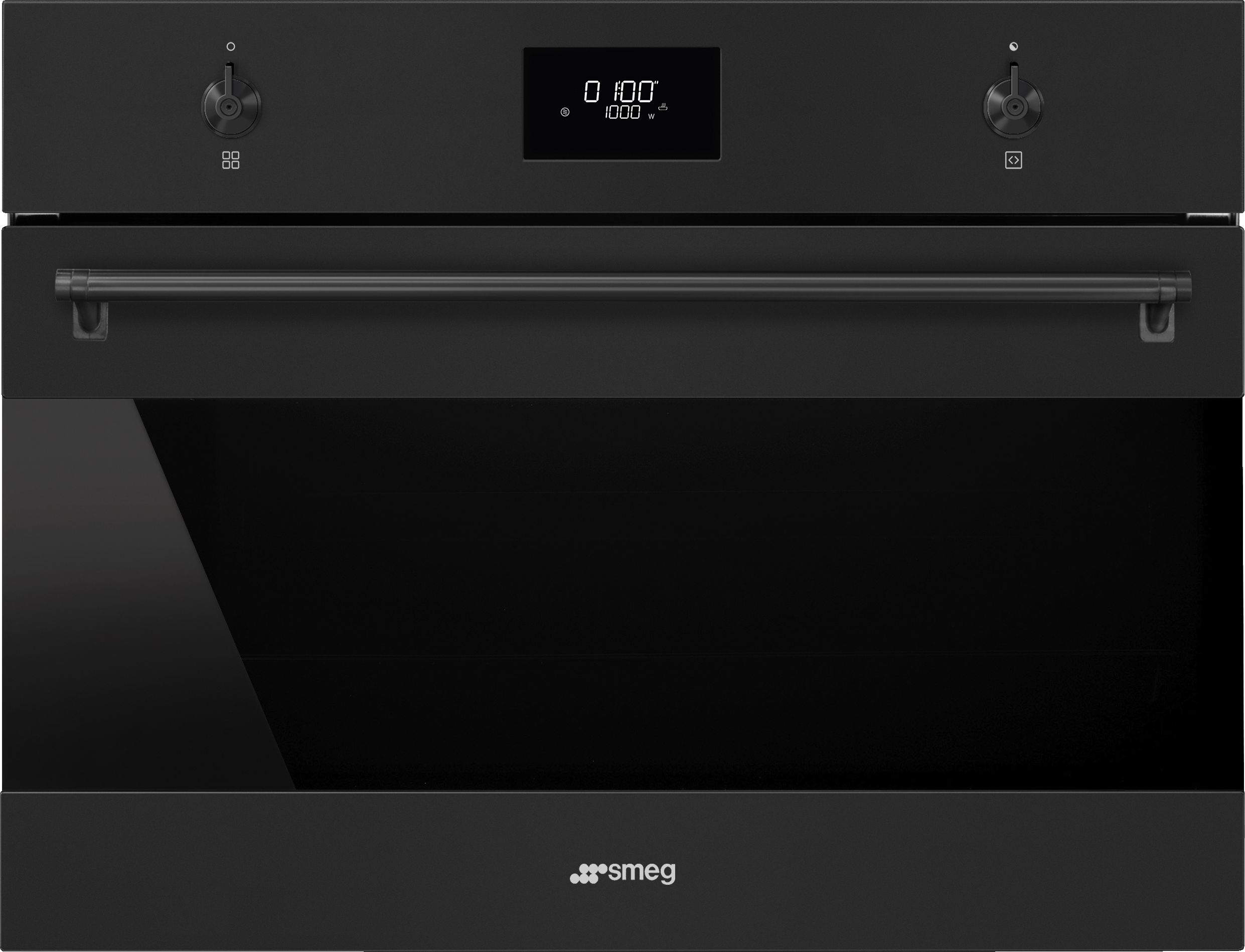 Smeg SO4301M1N Combination Microwave Oven - Built-in - 40L - 850W - Black