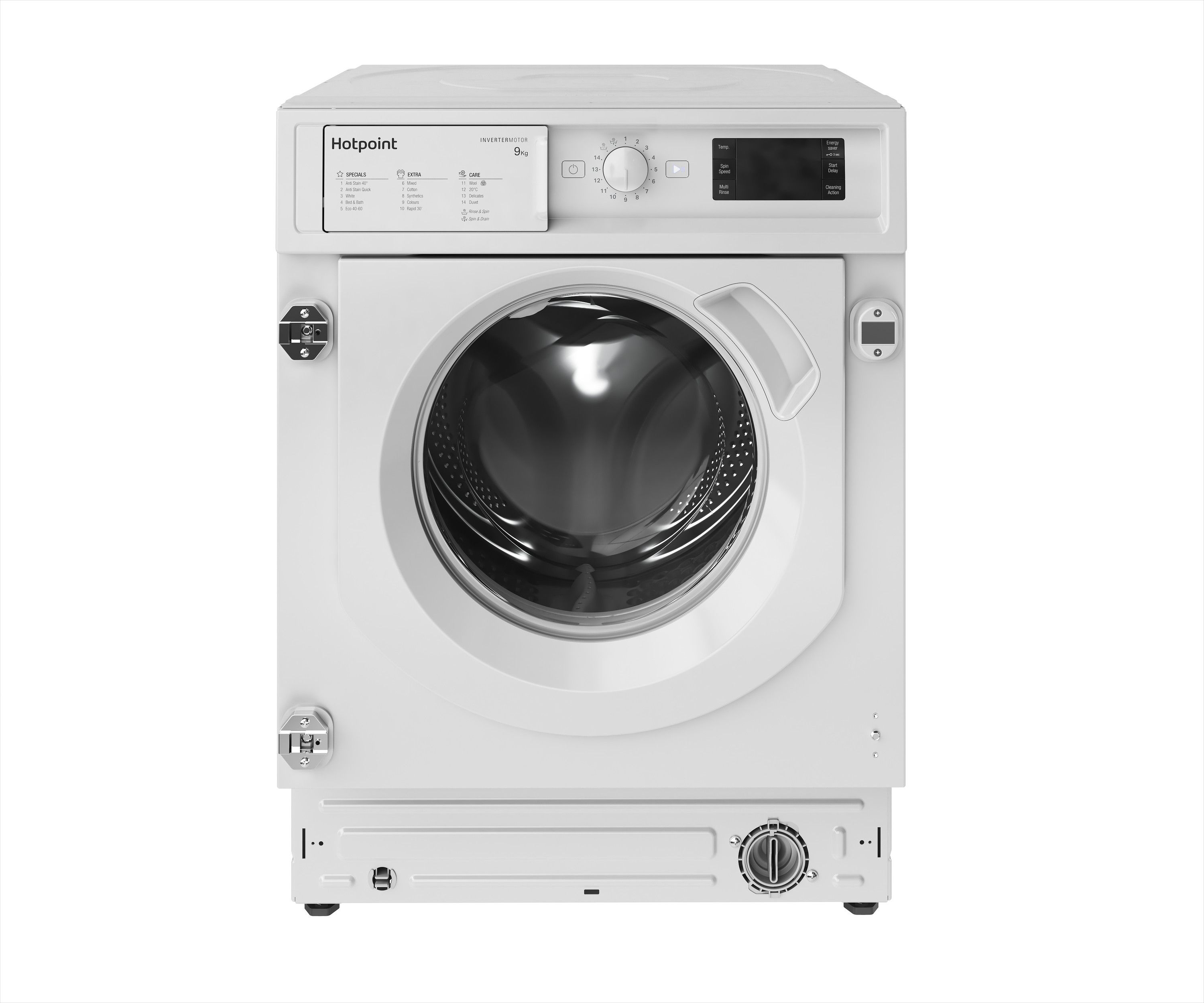 Hotpoint BIWMHG91485UK Integrated 9kg Washing Machine with 1400 rpm - White - B Rated, White