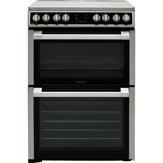 Hotpoint HDM67V8D2CX/UK Electric Cooker with Ceramic Hob - Silver - A/A Rated