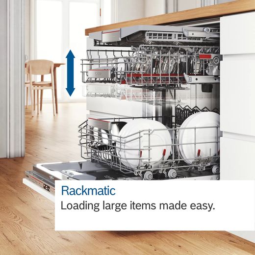 Bosch Series 4 Standard Dishwasher - Silver Inox - Annotation - Rackmatic