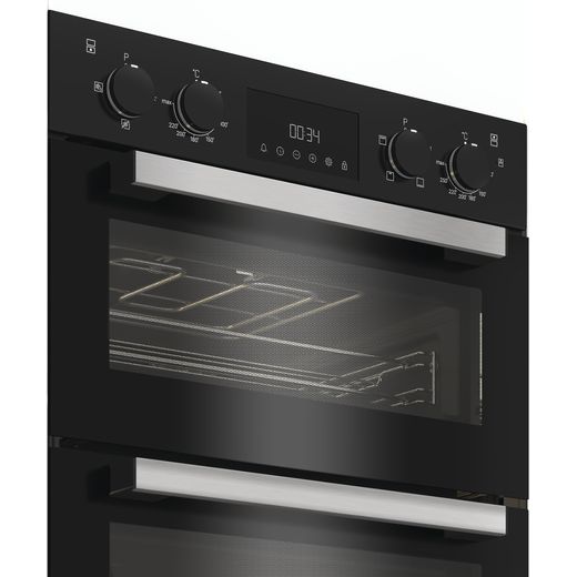 Hotpoint DIH 10D B Electric Double Oven Black - Control panel shot 