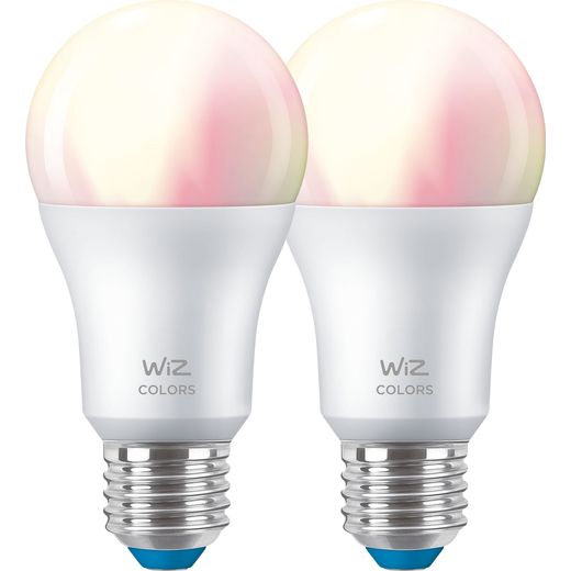 WiZ E27 White and Colour Smart Bulb - 2 Pack - A+ Rated
