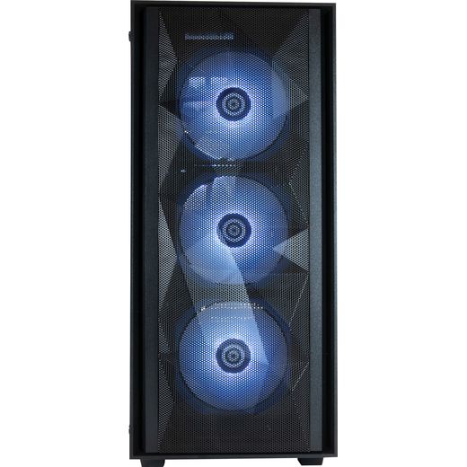 CyberPowerPC AO22229 Gaming PC - NVIDIA® GeForce RTX™ 5060, AMD Ryzen™ 5, 1TB SSD - Black - Front shot
