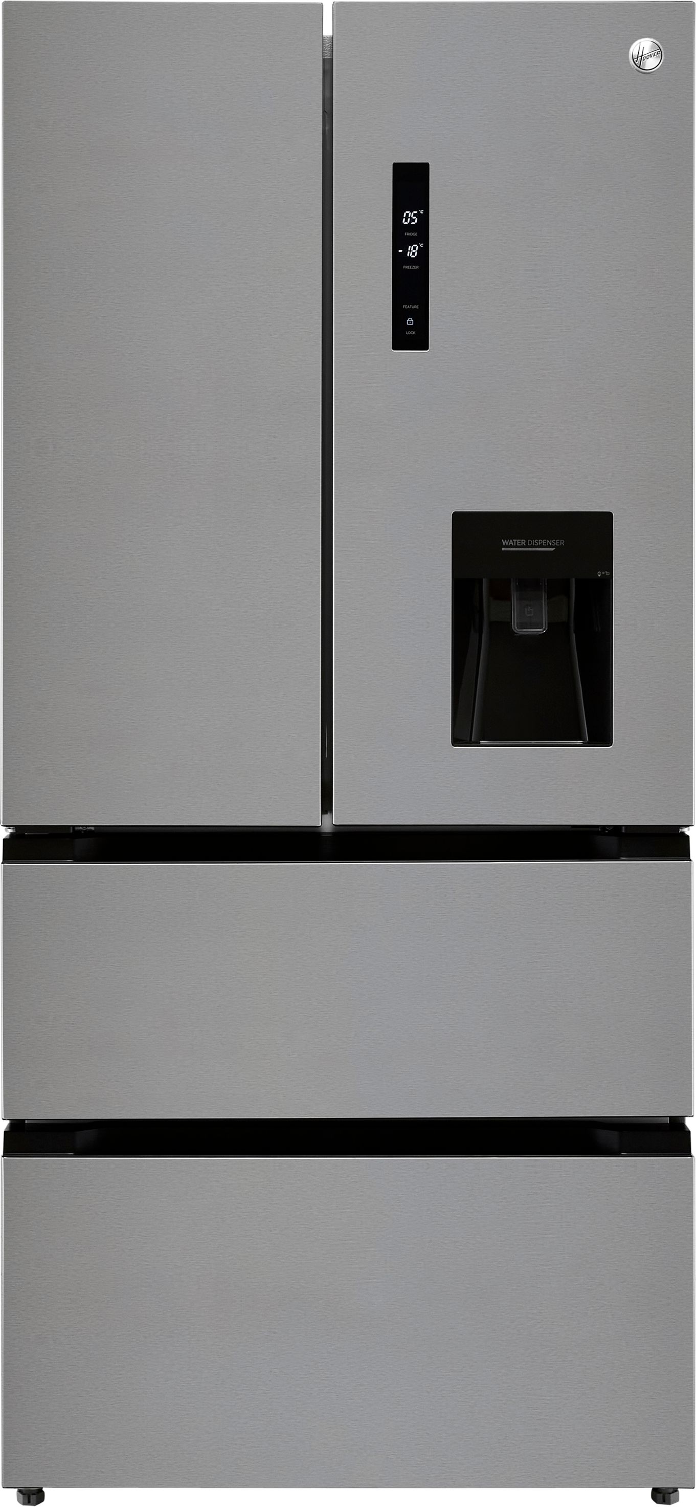 Hoover HSF818FXWDK Frost Free American Fridge Freezer - Stainless Steel - F Rated
