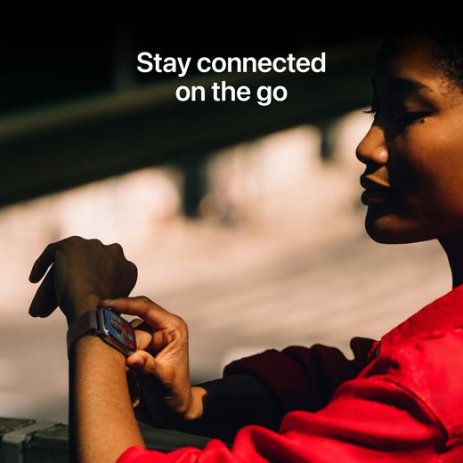 Apple in Black Sport Band - Annotation - Stay connected