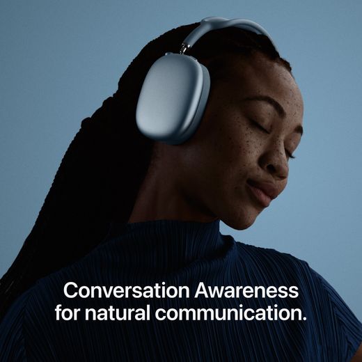 Apple AirPods Max 2 - Midnight - Annotation -  Conversation awareness shot