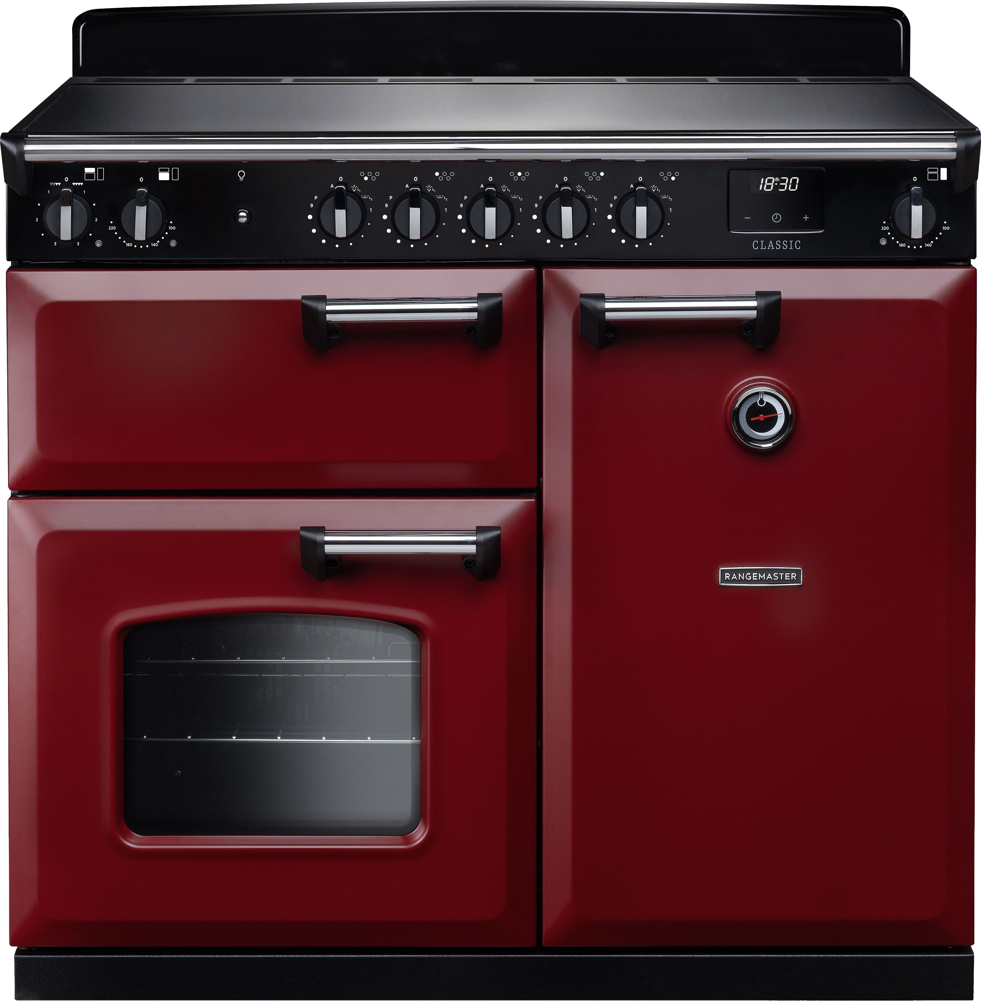 Rangemaster CL100EIPBOR/CM1 100cm Electric Range Cooker - Induction Hob - Bordeaux