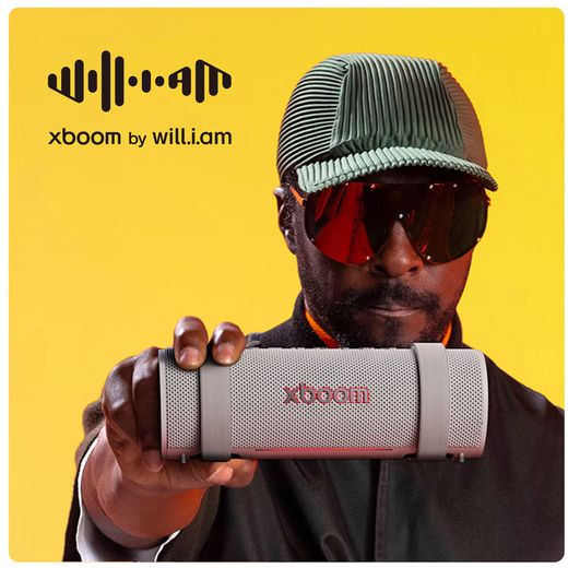 LG xboom Grab Wireless Speaker - Grey - Annotation - By will.i.am