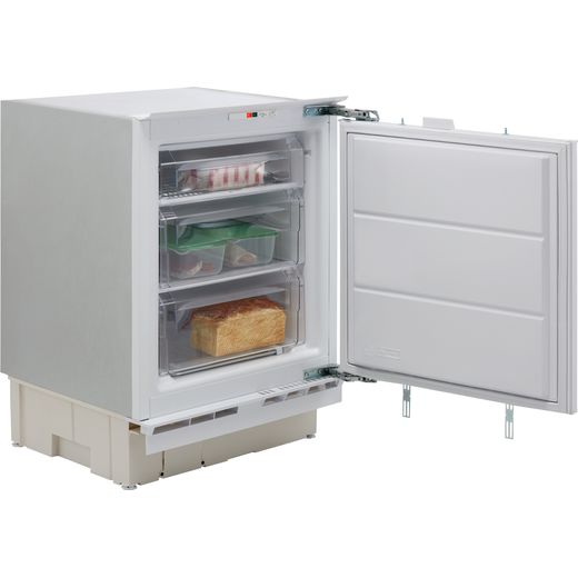 Indesit IZA1.UK1 Integrated Under Counter Freezer with Fixed Door Fixing Kit - F Rated