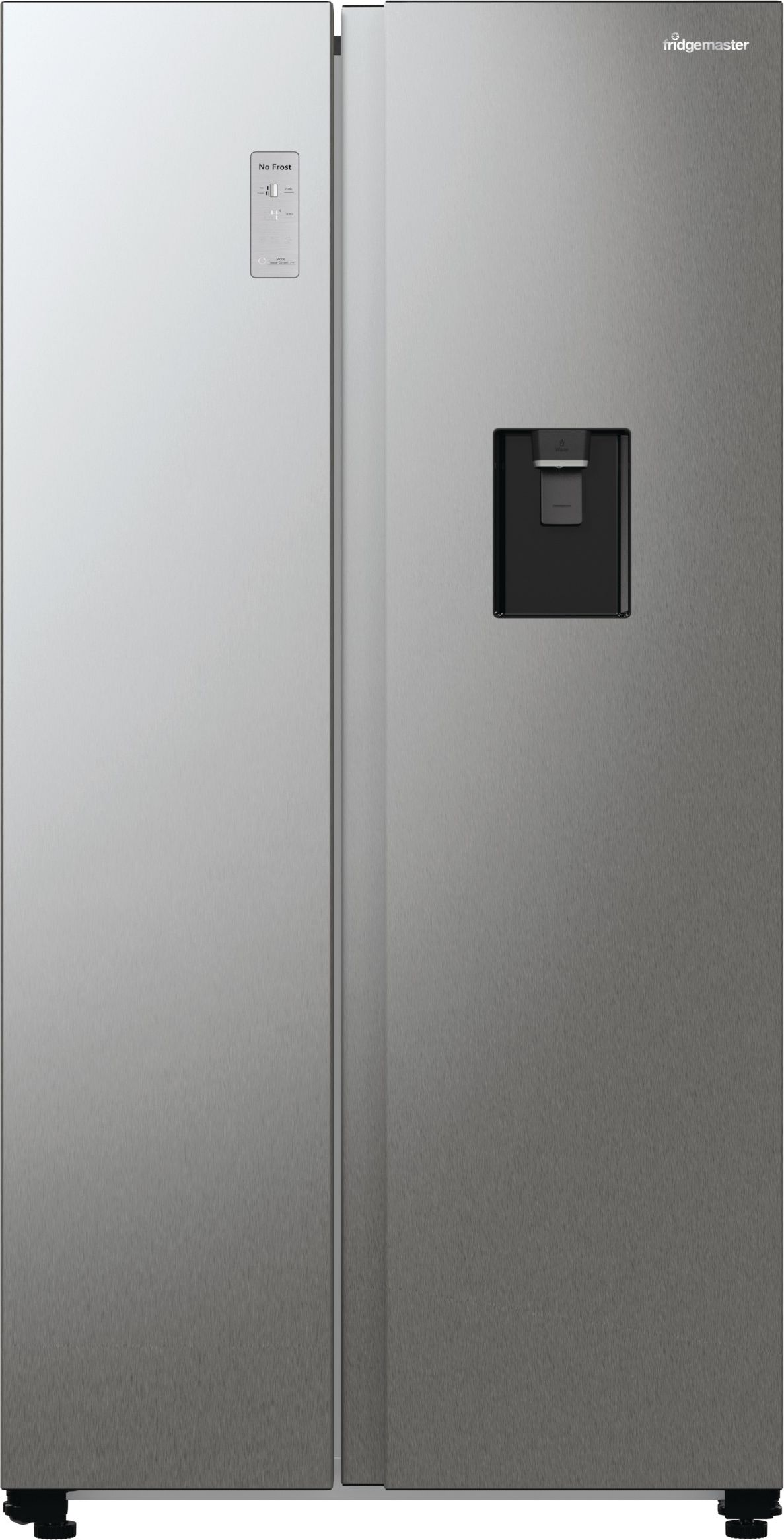 Fridgemaster MS91547DFE Non-Plumbed Total No Frost American Fridge Freezer - Silver - E Rated, Silver
