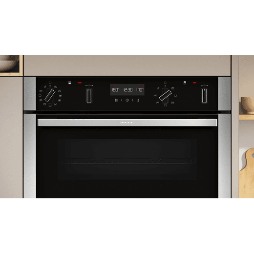 NEFF N50 Built In Electric Double Oven - Stainless Steel - Control panel