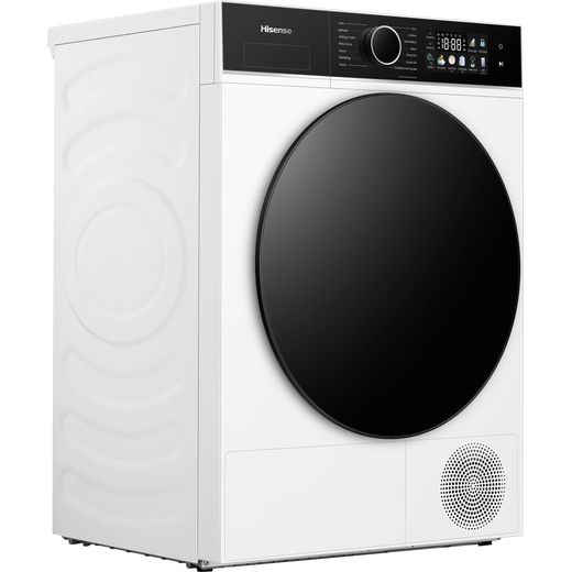 Hisense 3i KitchenFit Series DH3I902UWDC Wifi Connected 9Kg Heat Pump Tumble Dryer - White - right perspective shot