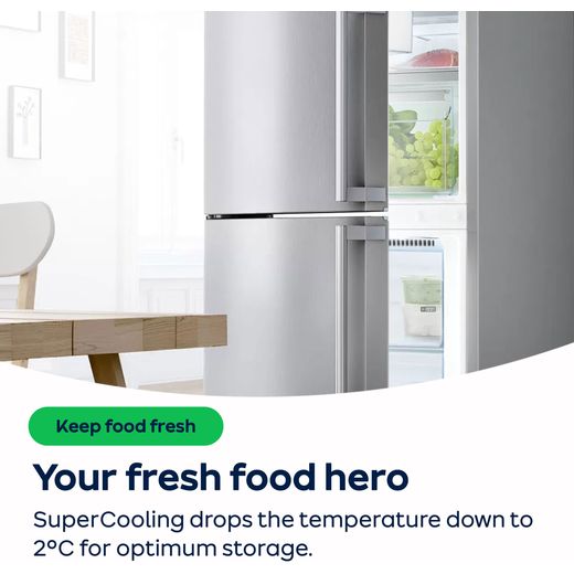 Bosch Series 6 KIR81ADD0G Integrated Upright Fridge - Fixed Door Fixing Kit - White - AO Annotation -  SuperCooling