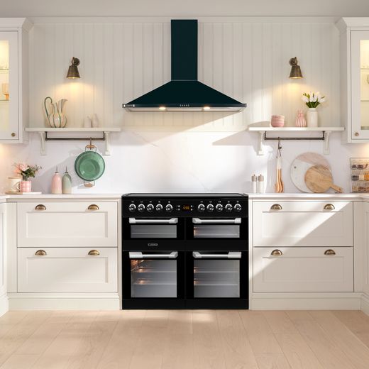 Leisure Cuisinemaster 100cm Electric Range Cooker with Ceramic Hob - Black - Cooker in kitchen