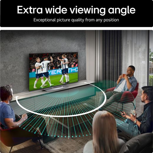 LG G56LS 4K Ultra HD Smart TV - Annotation - Extra wide viewing shot