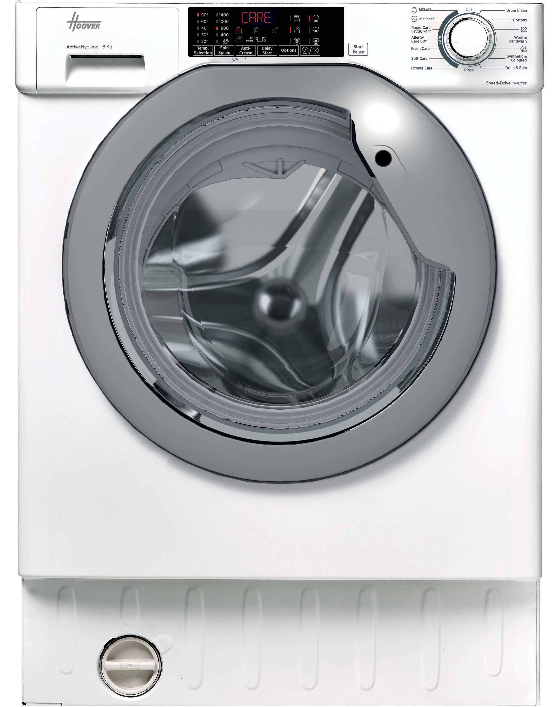 Hoover - H-WASH 300 PRO - Built-in Washing Machine - 8kg Load - 1400rpm - White