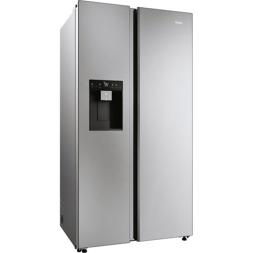Haier American Fridge Freezer - Stainless Steel - Right perspective shot