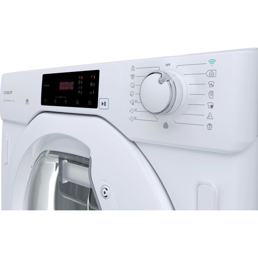 Candy Smart BCTD1 H7A1TE-80 Integrated Wifi Connected 7Kg Heat Pump Tumble Dryer - White - Close up shot 