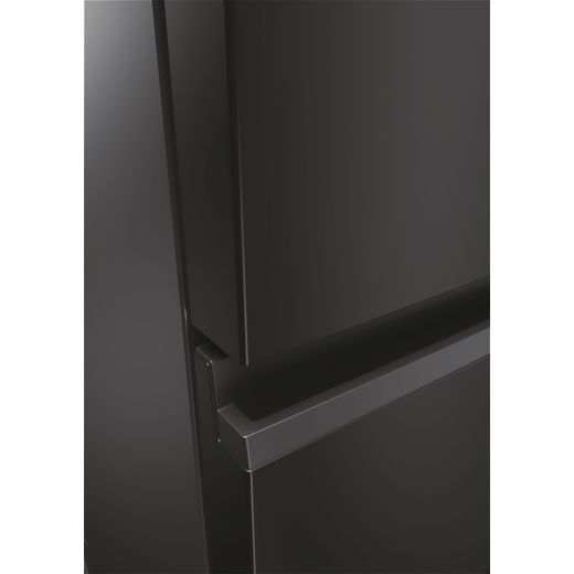 Haier 3D 60 Series 3 60/40 Total No Frost Fridge Freezer - Slate Black - Close up handle shot