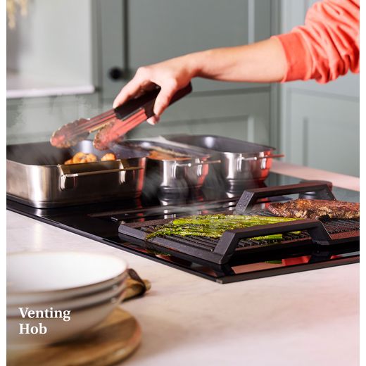 NEFF V68AUX4C0 Induction Hob Black - Annotation - Venting hob shot
