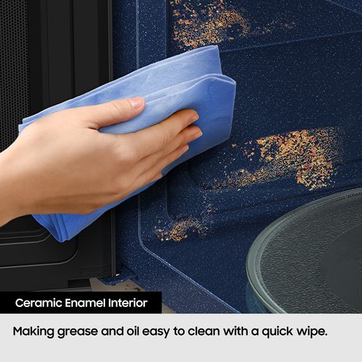 Samsung MG22M8274AT 38cm High, Built In Microwave - Stainless Steel - Annotation - Ceramic enamel interior