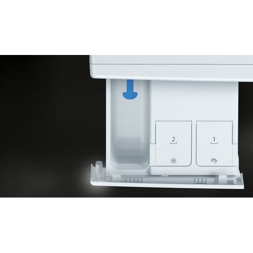 Siemens IQ-500 i-Dos™ 10.5Kg / 6.0Kg Washer Dryer - White - Detergent tray shot