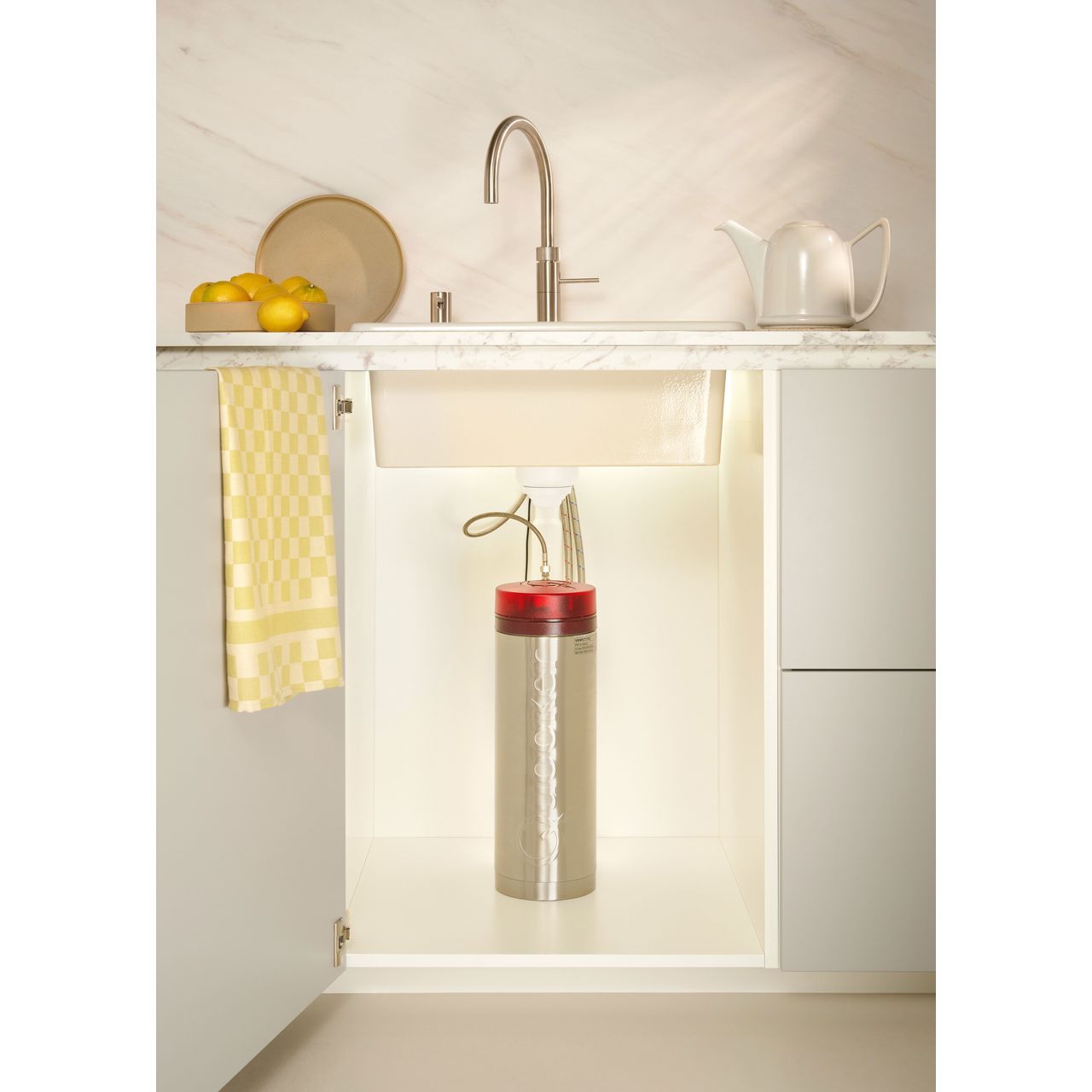 Quooker PRO3 tank, CUBE & Flex tap | FXRBLKBUN | ao.com