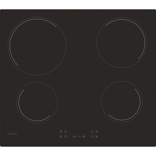 Candy Idea P CI27XCH64CCBS Built In Electric Single Oven and Ceramic Hob Pack - Hob front shot