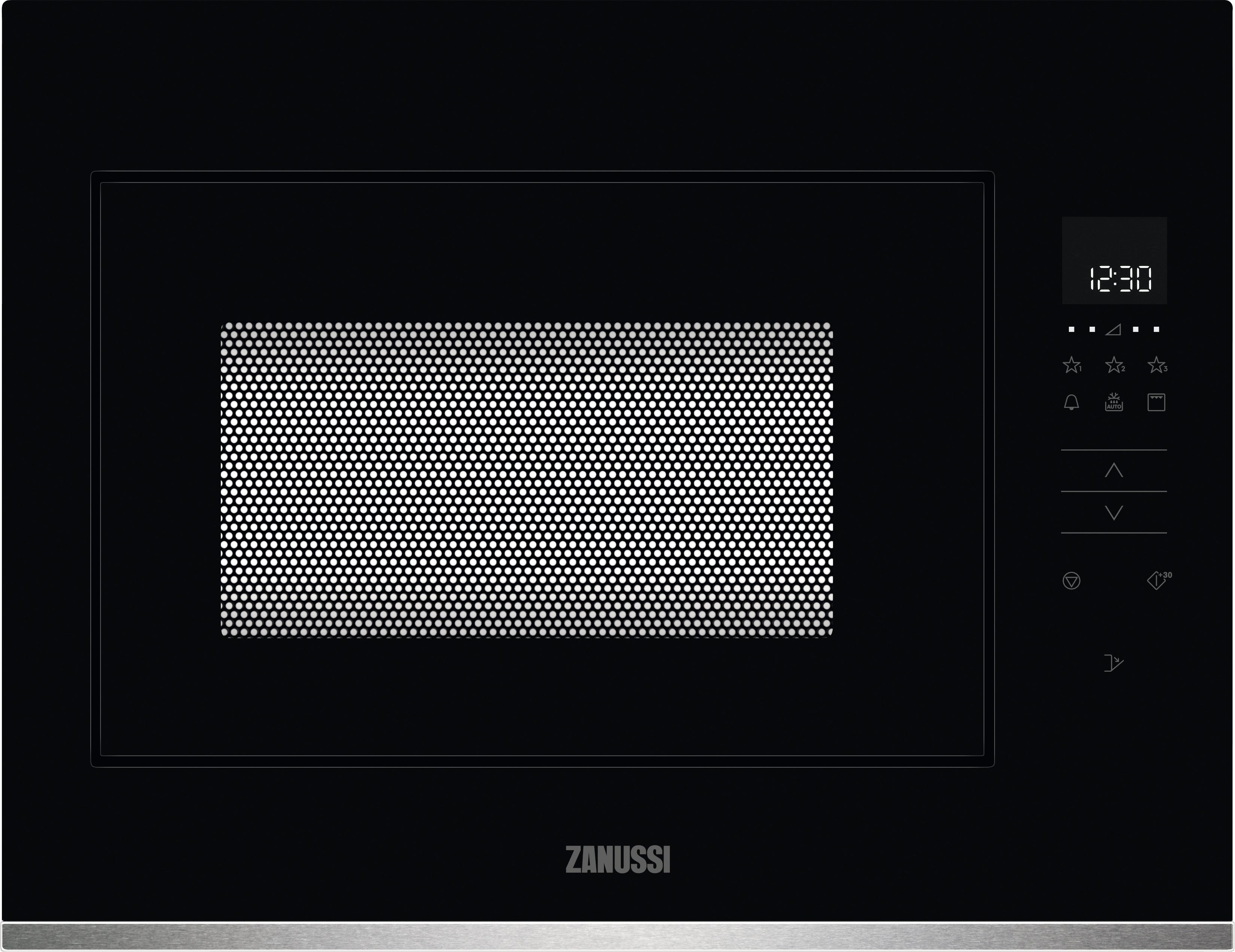 Zanussi ZMBN4DX 46cm tall, 59cm wide, Built In Microwave - Black, Black