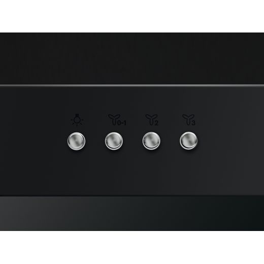 AEG 6000 ExtractionTech DBX3951R 90 cm Chimney Cooker Hood - Black - Control panel shot
