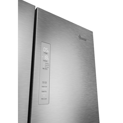 Hoover American Fridge Freezer - Stainless Steel - Close up control panel shot 