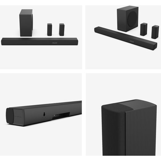 Hisense AX5100Q AX5100Q 5.1 Soundbar - Black - Close up detail shot