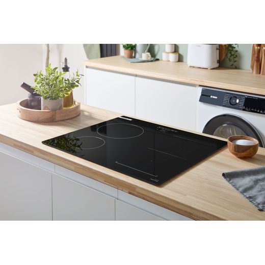 Bosch Series 4 PWP611BB5B 59cm Induction Hob - Black - hob in kitchen shot